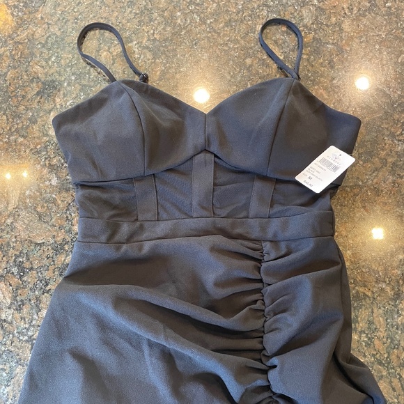 Windsor Breanna Mesh Illusion Crepe Party Dress - Picture 5 of 5